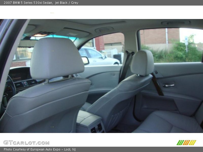 Jet Black / Grey 2007 BMW 5 Series 530xi Sedan