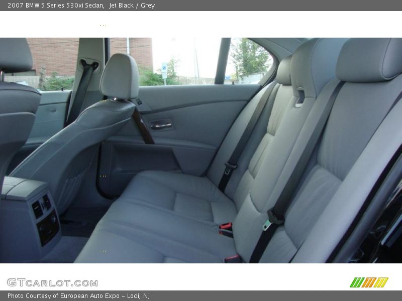 Jet Black / Grey 2007 BMW 5 Series 530xi Sedan