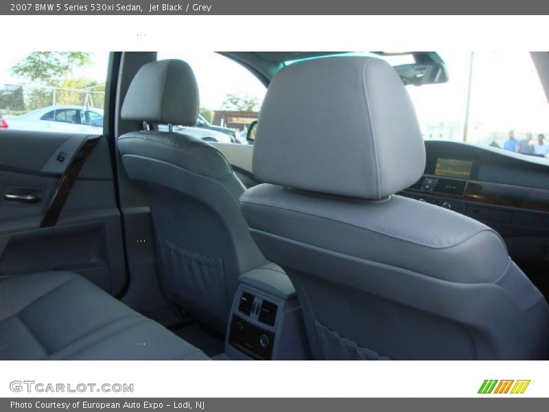 Jet Black / Grey 2007 BMW 5 Series 530xi Sedan