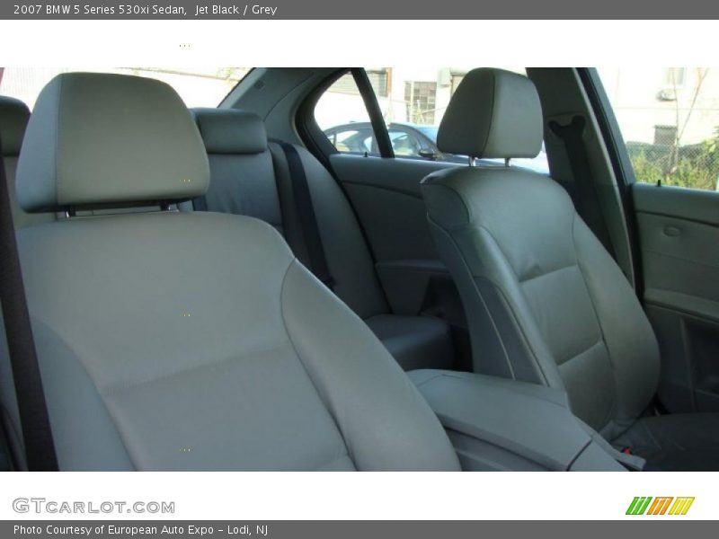 Jet Black / Grey 2007 BMW 5 Series 530xi Sedan
