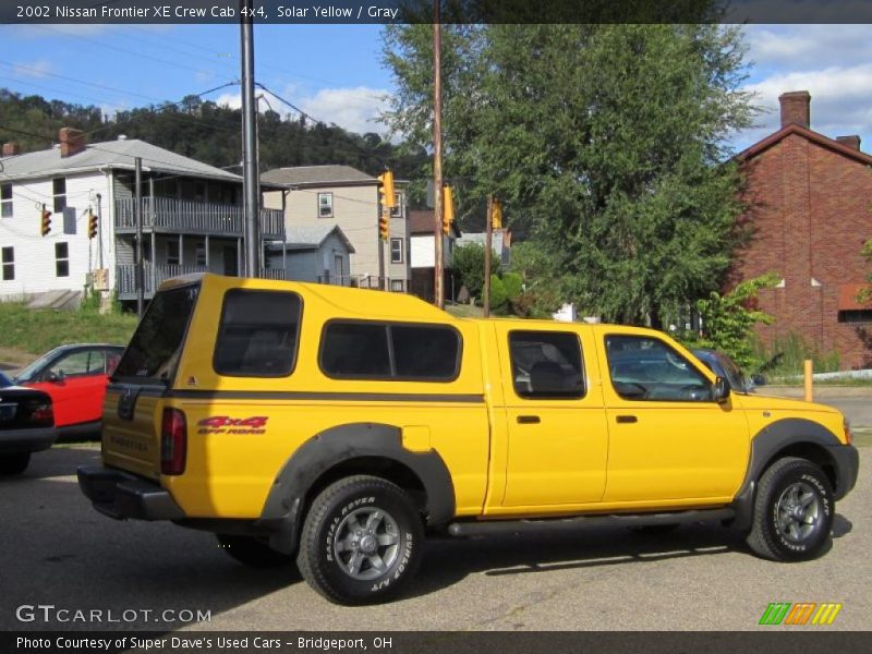 Solar Yellow / Gray 2002 Nissan Frontier XE Crew Cab 4x4