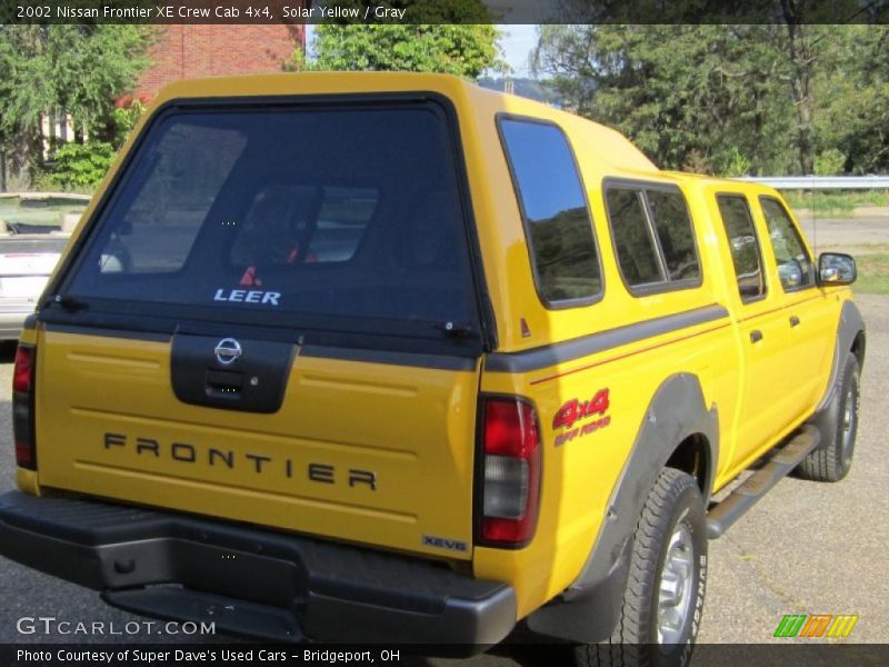 Solar Yellow / Gray 2002 Nissan Frontier XE Crew Cab 4x4