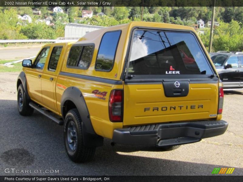 Solar Yellow / Gray 2002 Nissan Frontier XE Crew Cab 4x4