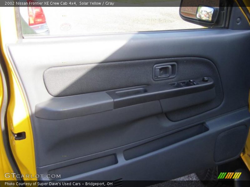 Solar Yellow / Gray 2002 Nissan Frontier XE Crew Cab 4x4