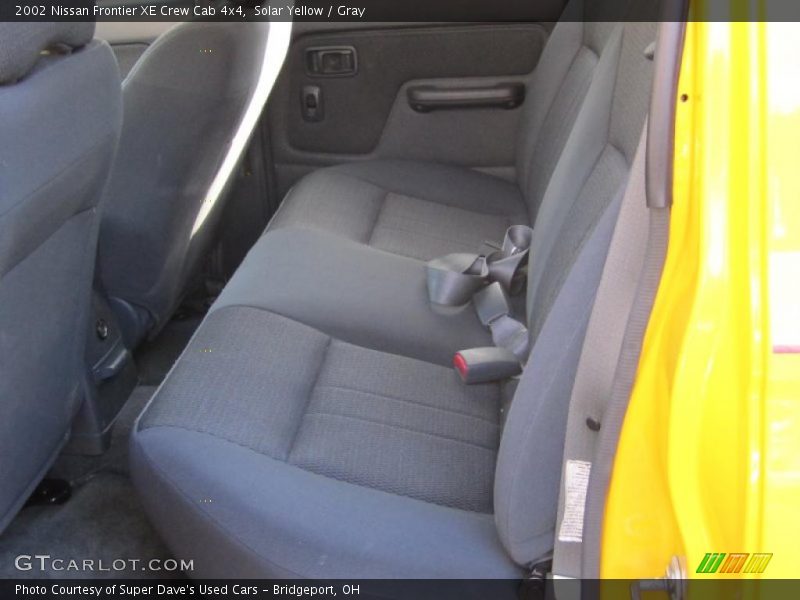 Solar Yellow / Gray 2002 Nissan Frontier XE Crew Cab 4x4