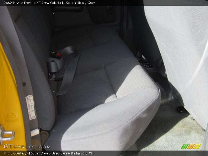 Solar Yellow / Gray 2002 Nissan Frontier XE Crew Cab 4x4