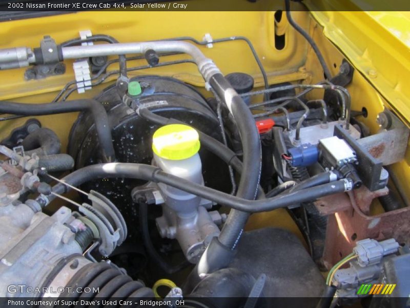 Solar Yellow / Gray 2002 Nissan Frontier XE Crew Cab 4x4