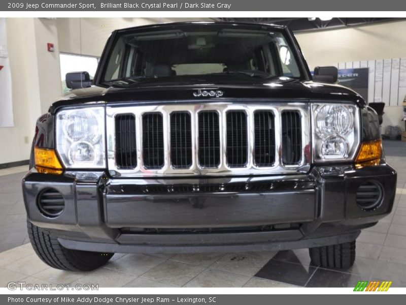 Brilliant Black Crystal Pearl / Dark Slate Gray 2009 Jeep Commander Sport