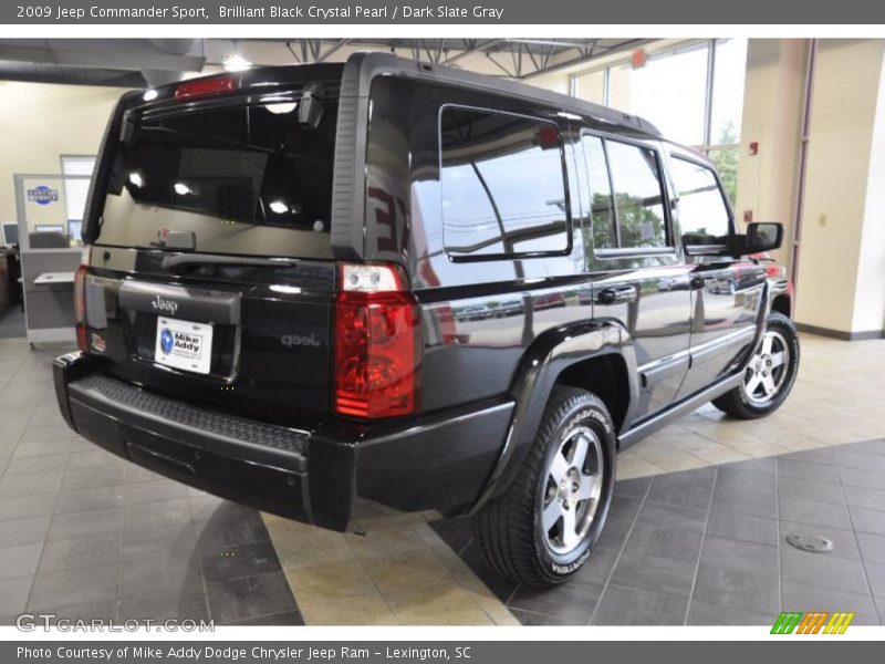 Brilliant Black Crystal Pearl / Dark Slate Gray 2009 Jeep Commander Sport