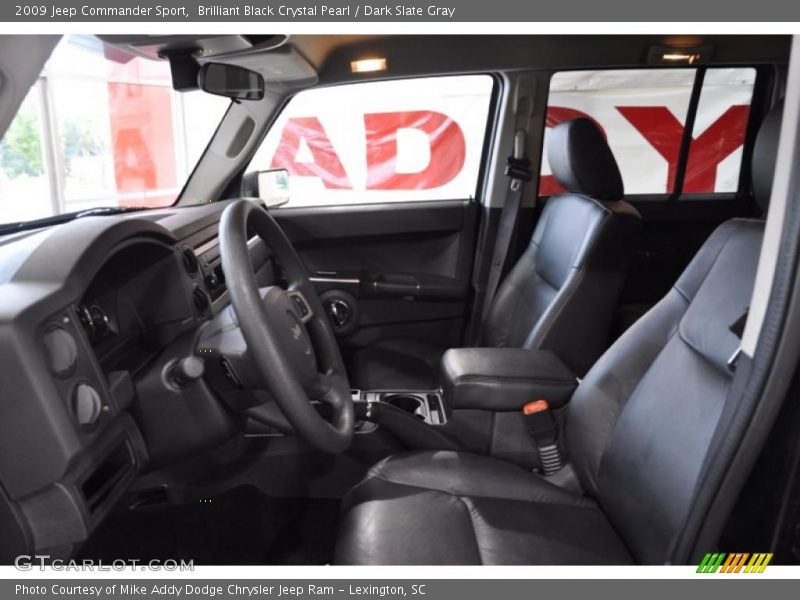Brilliant Black Crystal Pearl / Dark Slate Gray 2009 Jeep Commander Sport
