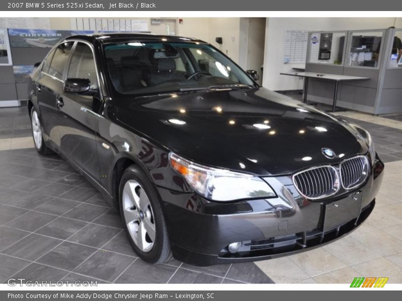 Jet Black / Black 2007 BMW 5 Series 525xi Sedan