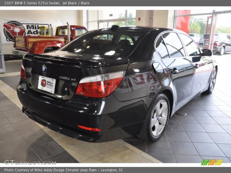 Jet Black / Black 2007 BMW 5 Series 525xi Sedan