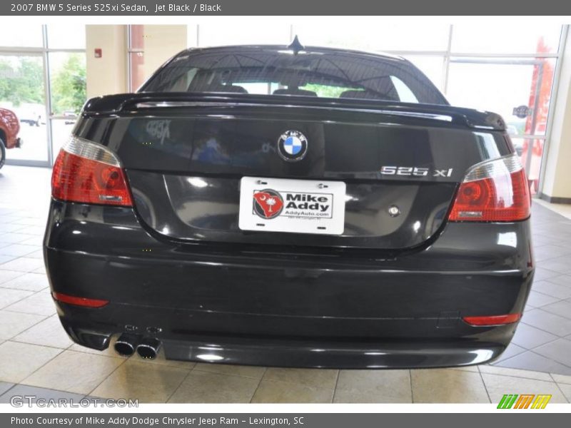 Jet Black / Black 2007 BMW 5 Series 525xi Sedan