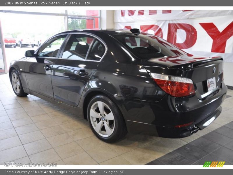 Jet Black / Black 2007 BMW 5 Series 525xi Sedan