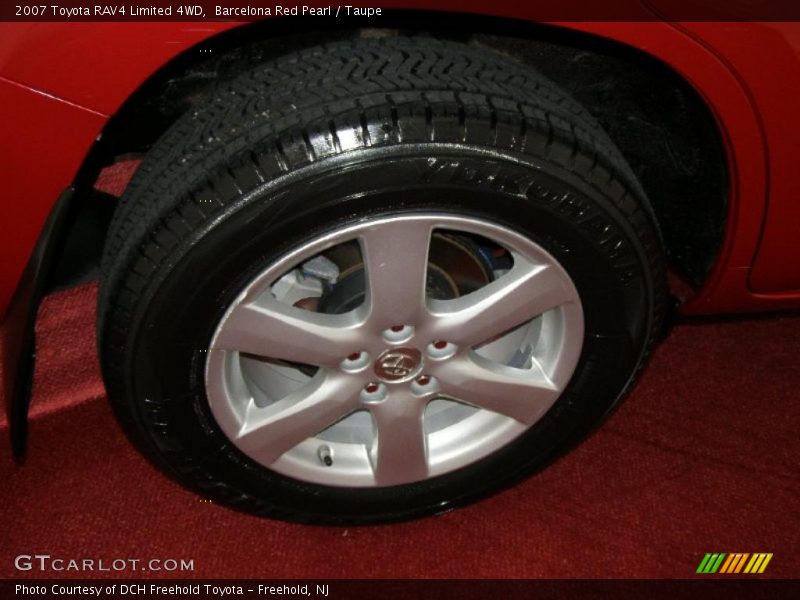 Barcelona Red Pearl / Taupe 2007 Toyota RAV4 Limited 4WD