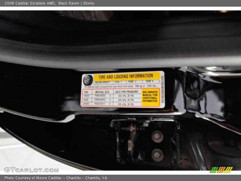 Black Raven / Ebony 2008 Cadillac Escalade AWD