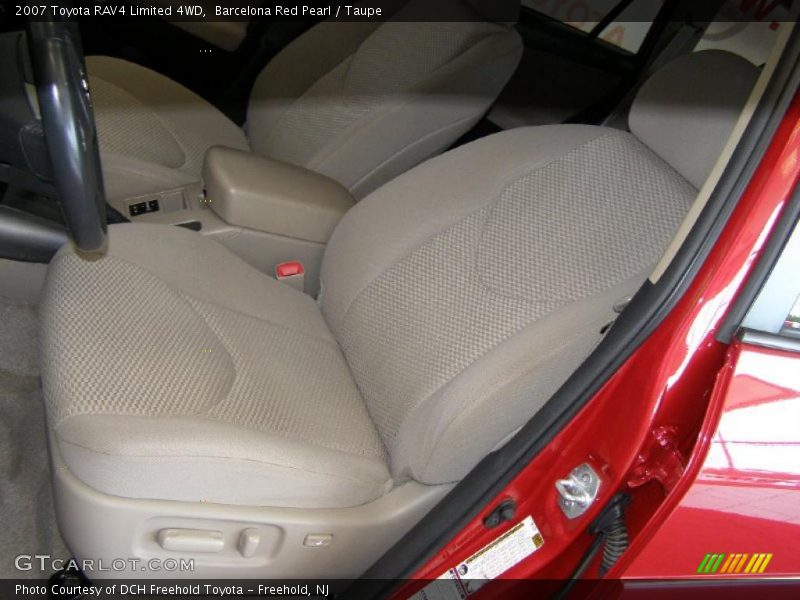 Barcelona Red Pearl / Taupe 2007 Toyota RAV4 Limited 4WD