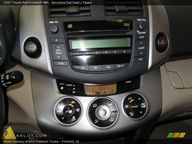 Barcelona Red Pearl / Taupe 2007 Toyota RAV4 Limited 4WD