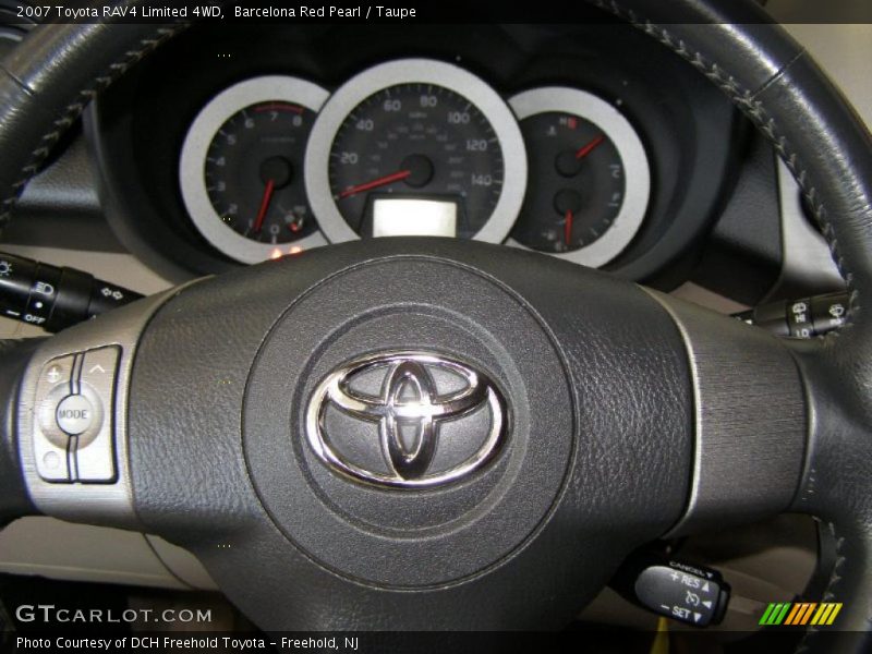 Barcelona Red Pearl / Taupe 2007 Toyota RAV4 Limited 4WD
