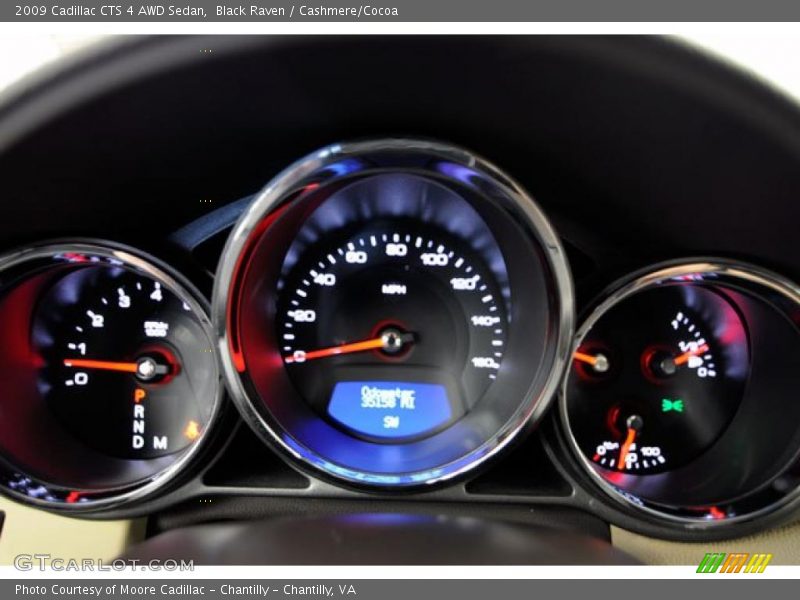Black Raven / Cashmere/Cocoa 2009 Cadillac CTS 4 AWD Sedan