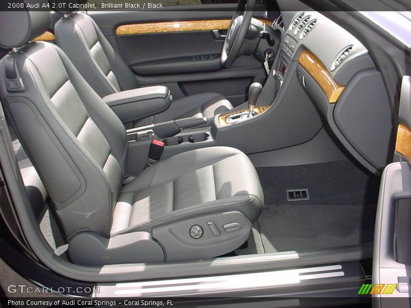 Brilliant Black / Black 2008 Audi A4 2.0T Cabriolet