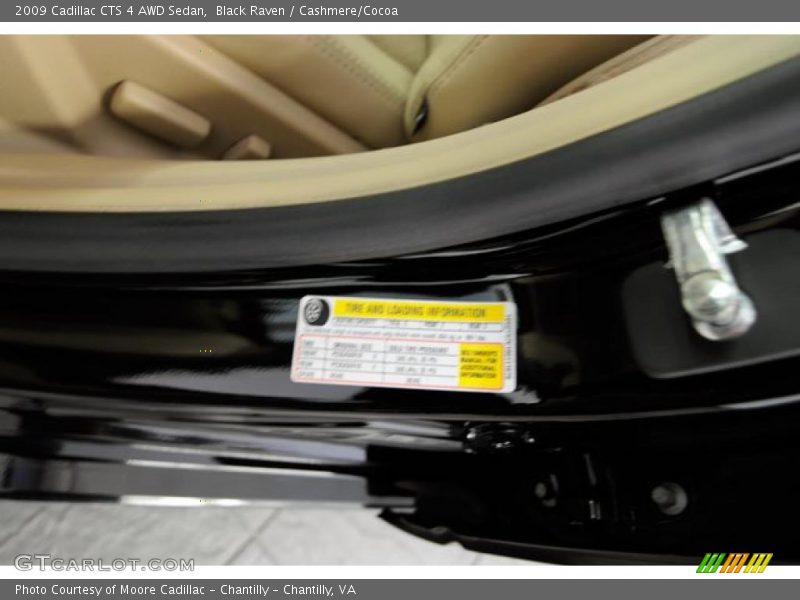 Black Raven / Cashmere/Cocoa 2009 Cadillac CTS 4 AWD Sedan