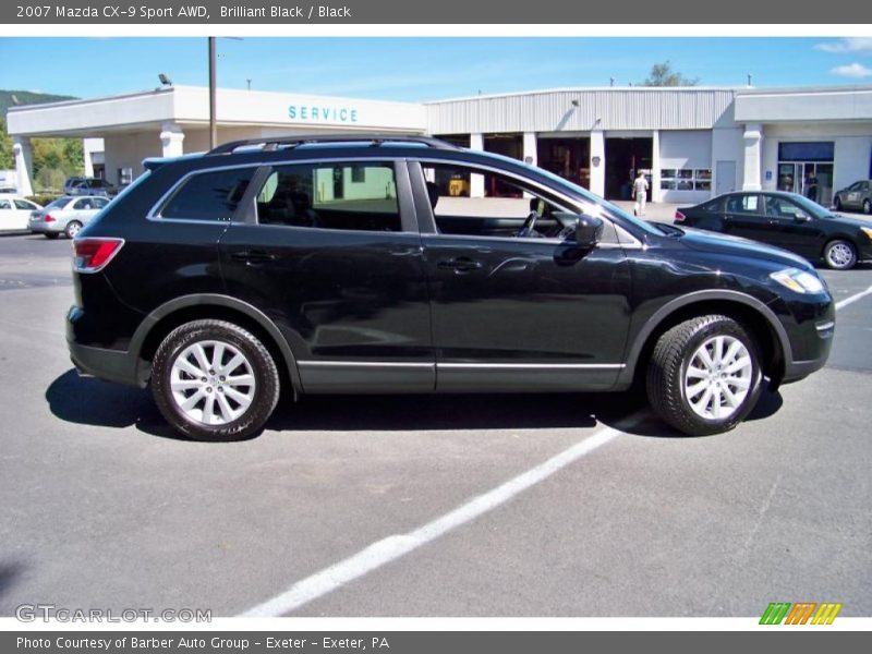 Brilliant Black / Black 2007 Mazda CX-9 Sport AWD
