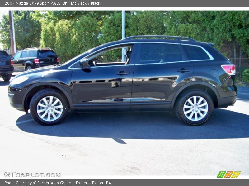 Brilliant Black / Black 2007 Mazda CX-9 Sport AWD