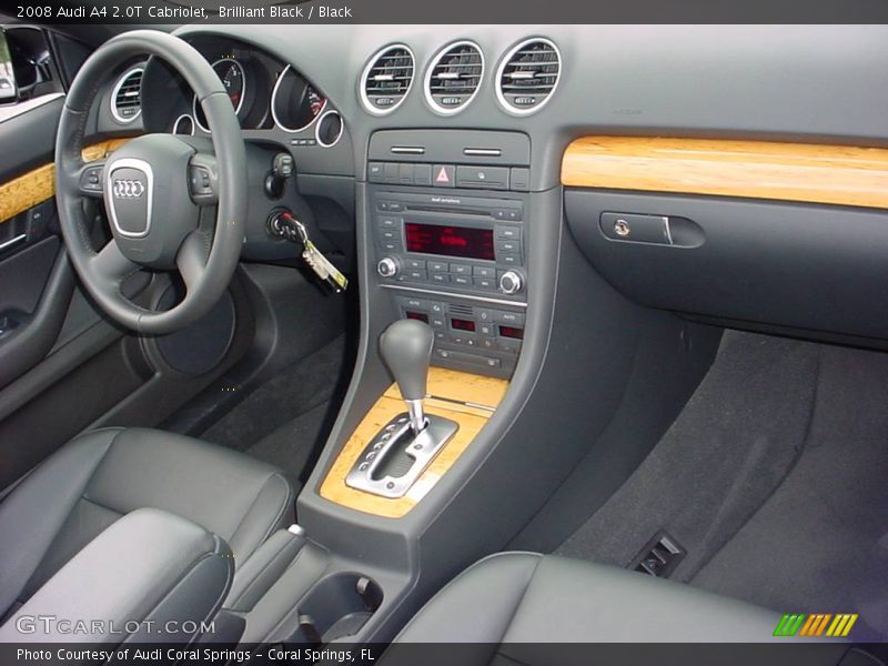Brilliant Black / Black 2008 Audi A4 2.0T Cabriolet