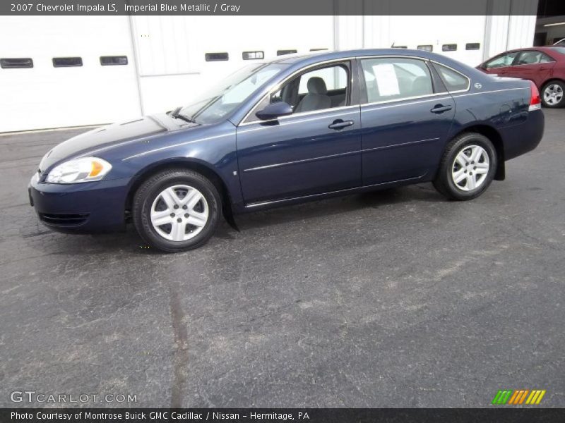 Imperial Blue Metallic / Gray 2007 Chevrolet Impala LS