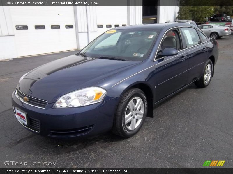 Imperial Blue Metallic / Gray 2007 Chevrolet Impala LS