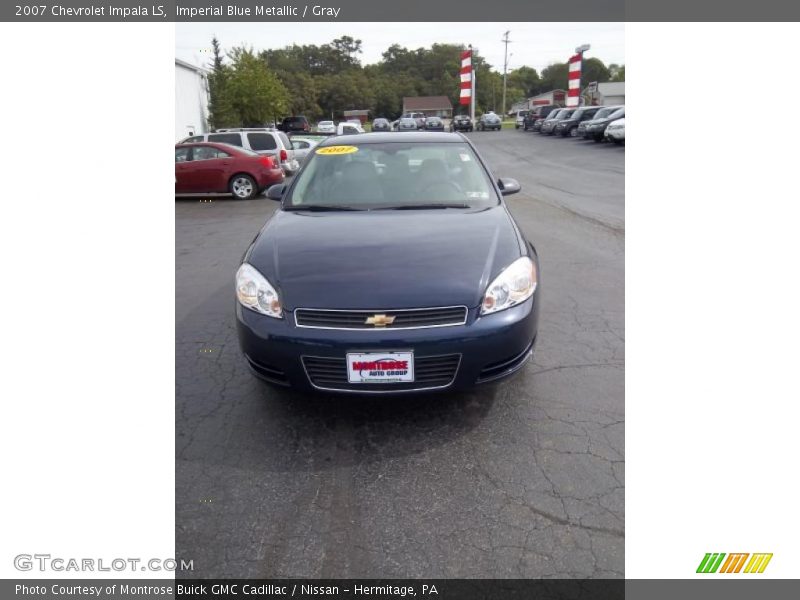 Imperial Blue Metallic / Gray 2007 Chevrolet Impala LS