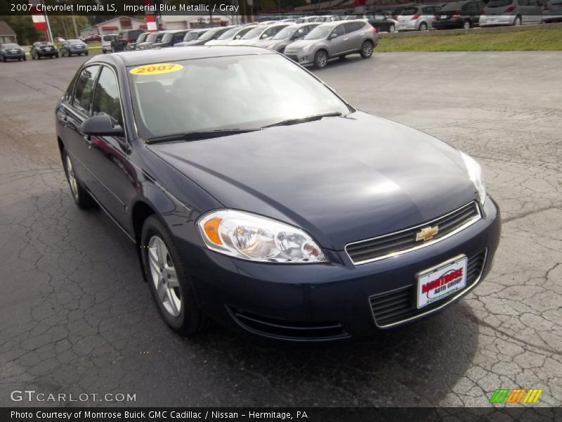 Imperial Blue Metallic / Gray 2007 Chevrolet Impala LS