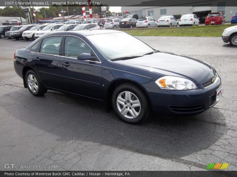 Imperial Blue Metallic / Gray 2007 Chevrolet Impala LS