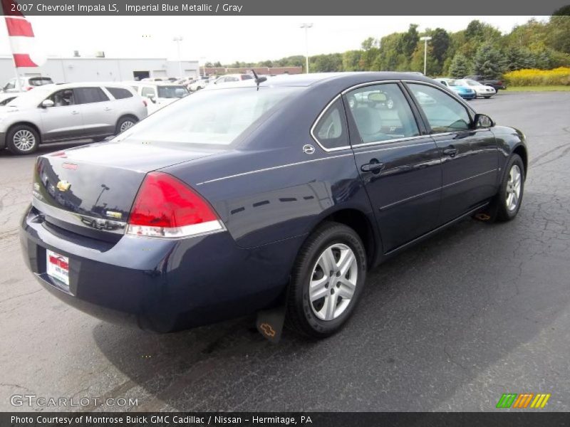 Imperial Blue Metallic / Gray 2007 Chevrolet Impala LS
