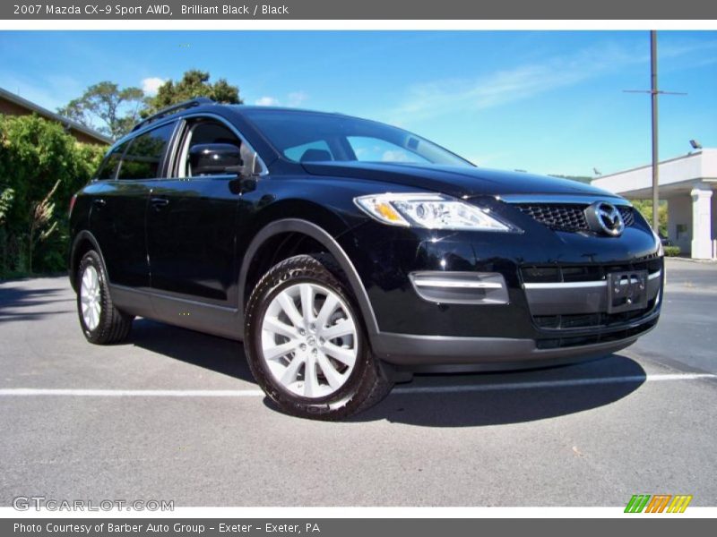 Brilliant Black / Black 2007 Mazda CX-9 Sport AWD