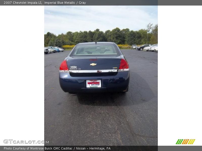 Imperial Blue Metallic / Gray 2007 Chevrolet Impala LS