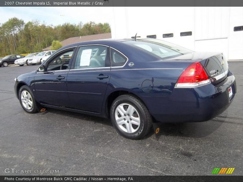 Imperial Blue Metallic / Gray 2007 Chevrolet Impala LS