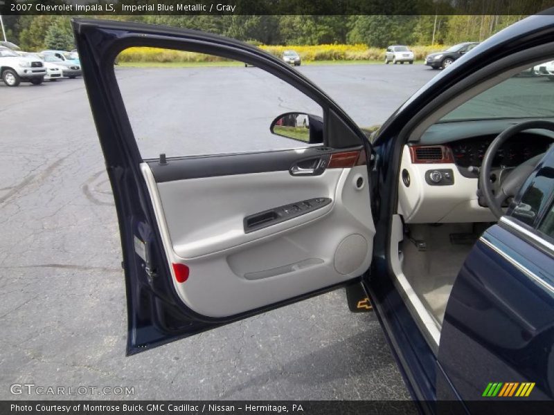 Imperial Blue Metallic / Gray 2007 Chevrolet Impala LS