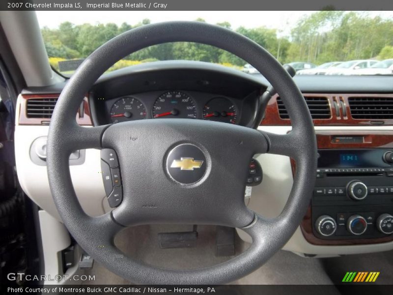 Imperial Blue Metallic / Gray 2007 Chevrolet Impala LS