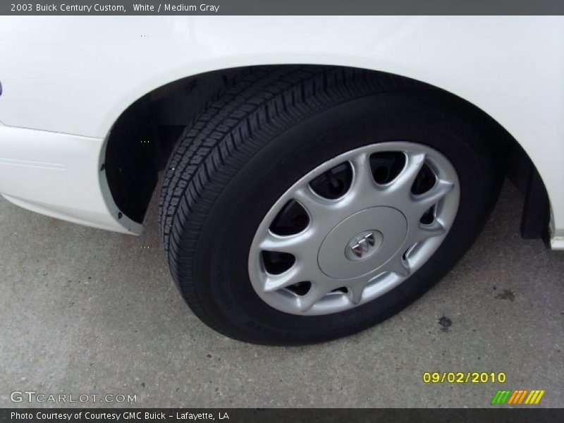 White / Medium Gray 2003 Buick Century Custom