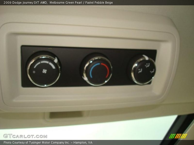 Melbourne Green Pearl / Pastel Pebble Beige 2009 Dodge Journey SXT AWD