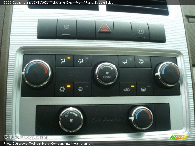Melbourne Green Pearl / Pastel Pebble Beige 2009 Dodge Journey SXT AWD