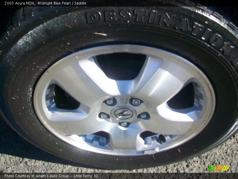 Midnight Blue Pearl / Saddle 2003 Acura MDX