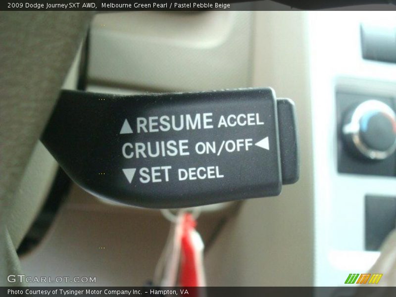 Melbourne Green Pearl / Pastel Pebble Beige 2009 Dodge Journey SXT AWD