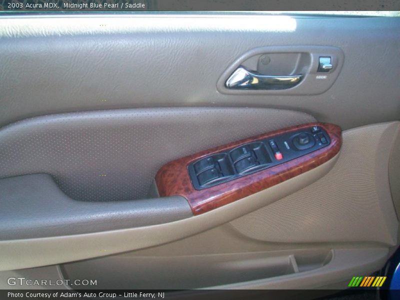 Midnight Blue Pearl / Saddle 2003 Acura MDX