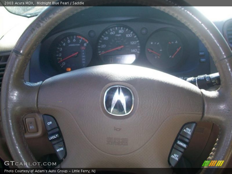 Midnight Blue Pearl / Saddle 2003 Acura MDX