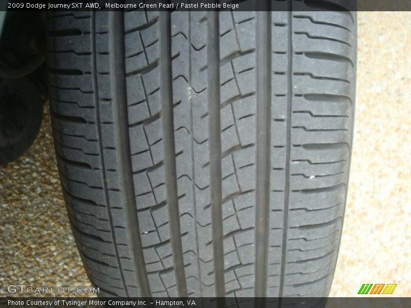 Melbourne Green Pearl / Pastel Pebble Beige 2009 Dodge Journey SXT AWD