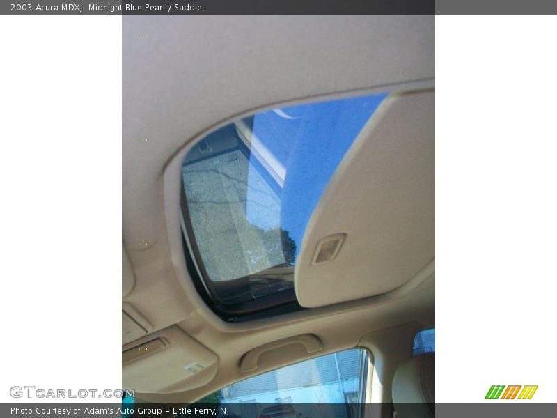 Midnight Blue Pearl / Saddle 2003 Acura MDX
