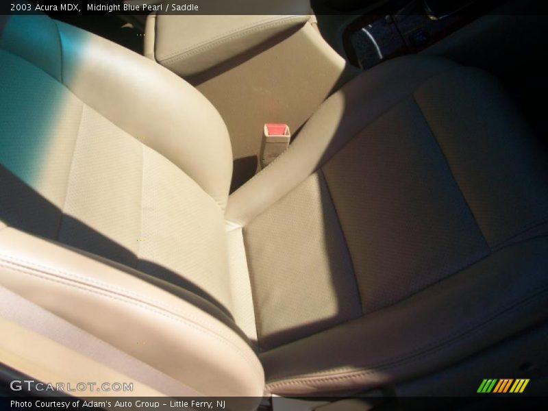 Midnight Blue Pearl / Saddle 2003 Acura MDX